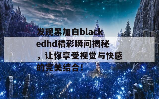 发现黑加白blackedhd精彩瞬间揭秘，让你享受视觉与快感的完美结合！