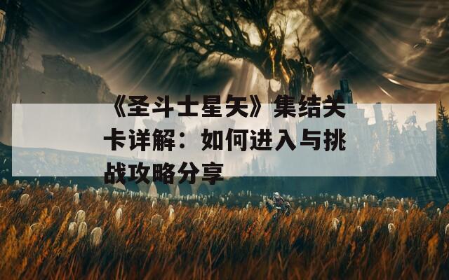 《圣斗士星矢》集结关卡详解：如何进入与挑战攻略分享