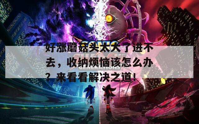好涨蘑菇头太大了进不去，收纳烦恼该怎么办？来看看解决之道！