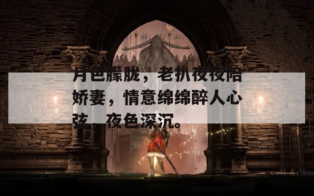 月色朦胧，老扒夜夜陪娇妻，情意绵绵醉人心弦，夜色深沉。