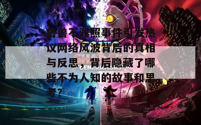 兽兽不雅照事件引发热议网络风波背后的真相与反思，背后隐藏了哪些不为人知的故事和思考？