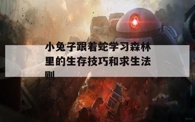 小兔子跟着蛇学习森林里的生存技巧和求生法则