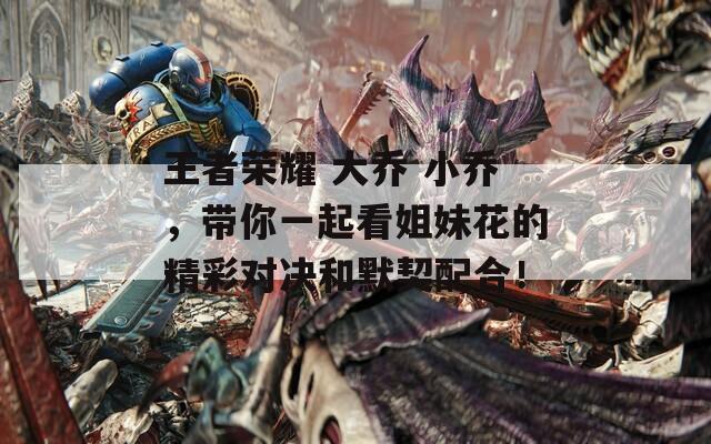王者荣耀 大乔 小乔，带你一起看姐妹花的精彩对决和默契配合！