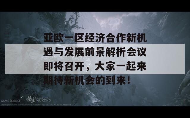 亚欧一区经济合作新机遇与发展前景解析会议即将召开，大家一起来期待新机会的到来！