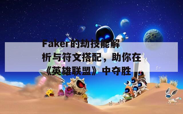 Faker的劫技能解析与符文搭配，助你在《英雄联盟》中夺胜