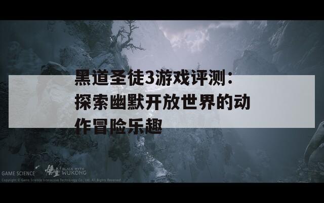 黑道圣徒3游戏评测：探索幽默开放世界的动作冒险乐趣