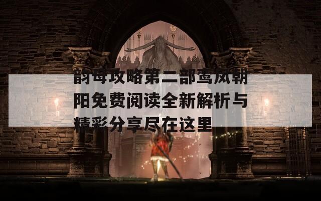 韵母攻略第二部鸾凤朝阳免费阅读全新解析与精彩分享尽在这里