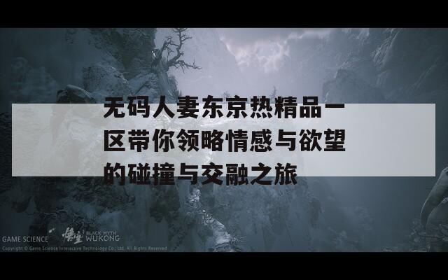 无码人妻东京热精品一区带你领略情感与欲望的碰撞与交融之旅
