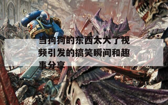 当狗狗的东西太大了视频引发的搞笑瞬间和趣事分享