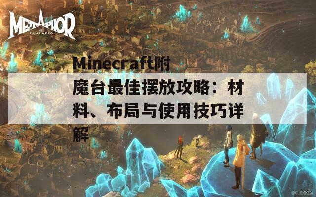Minecraft附魔台最佳摆放攻略：材料、布局与使用技巧详解