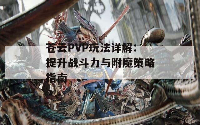 苍云PVP玩法详解：提升战斗力与附魔策略指南