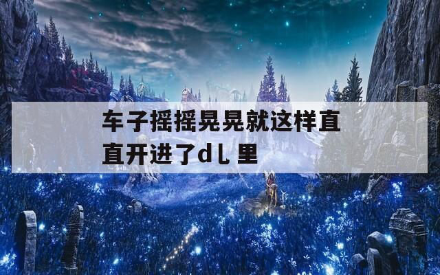 车子摇摇晃晃就这样直直开进了d乚里