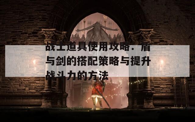 战士道具使用攻略：盾与剑的搭配策略与提升战斗力的方法