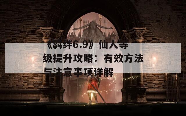 《羁绊6.9》仙人等级提升攻略：有效方法与注意事项详解