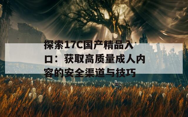 探索17C国产精品入口：获取高质量成人内容的安全渠道与技巧