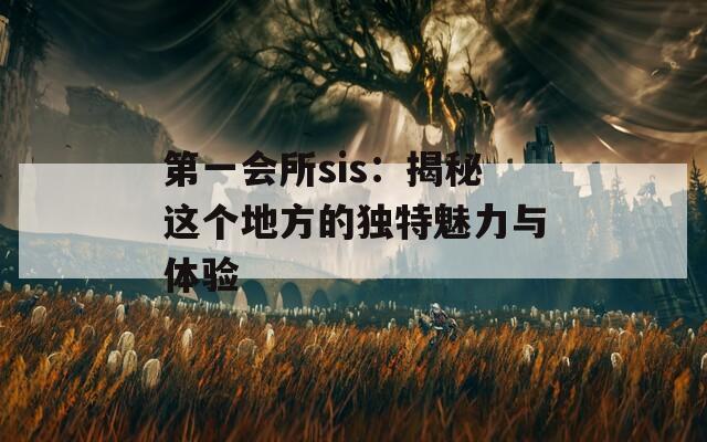 第一会所sis：揭秘这个地方的独特魅力与体验