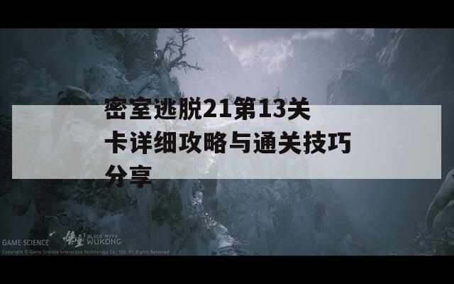 密室逃脱21第13关卡详细攻略与通关技巧分享