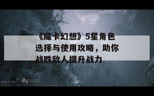 《魔卡幻想》5星角色选择与使用攻略，助你战胜敌人提升战力