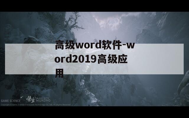 高级word软件-word2019高级应用