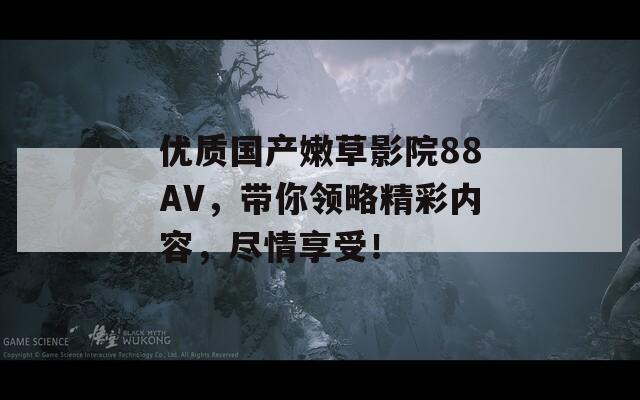 优质国产嫩草影院88AV，带你领略精彩内容，尽情享受！