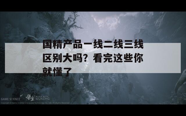 国精产品一线二线三线区别大吗？看完这些你就懂了
