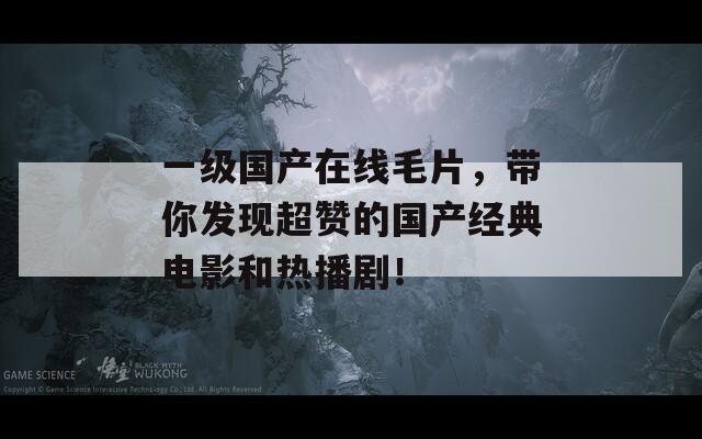 一级国产在线毛片，带你发现超赞的国产经典电影和热播剧！