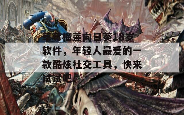 草莓榴莲向日葵18岁软件，年轻人最爱的一款酷炫社交工具，快来试试吧！