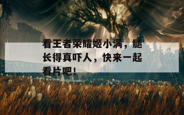 看王者荣耀姬小满，腿长得真吓人，快来一起看片吧！