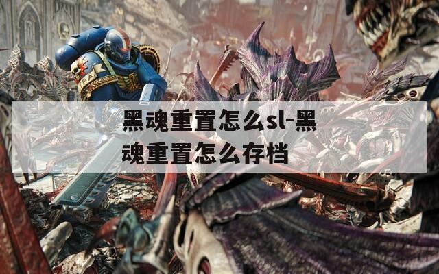 黑魂重置怎么sl-黑魂重置怎么存档
