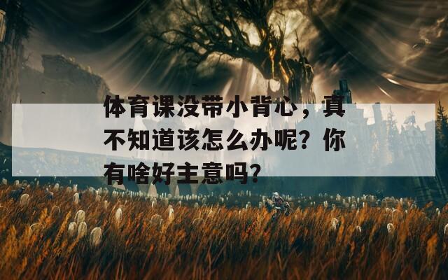 体育课没带小背心，真不知道该怎么办呢？你有啥好主意吗？
