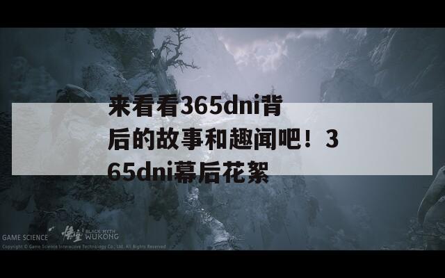 来看看365dni背后的故事和趣闻吧！365dni幕后花絮