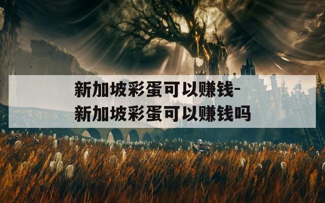 新加坡彩蛋可以赚钱-新加坡彩蛋可以赚钱吗
