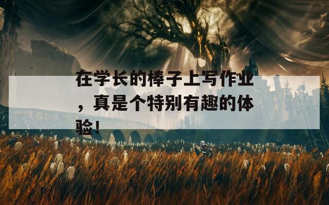 在学长的棒子上写作业，真是个特别有趣的体验！