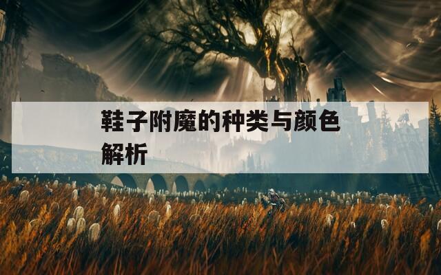 鞋子附魔的种类与颜色解析