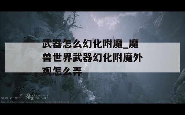武器怎么幻化附魔_魔兽世界武器幻化附魔外观怎么弄