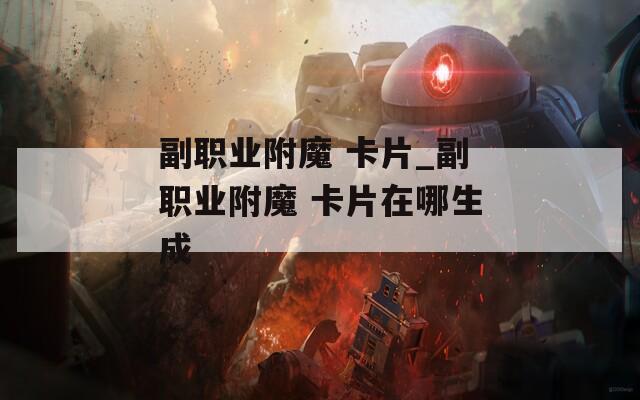 副职业附魔 卡片_副职业附魔 卡片在哪生成