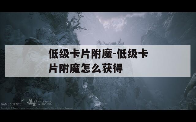 低级卡片附魔-低级卡片附魔怎么获得