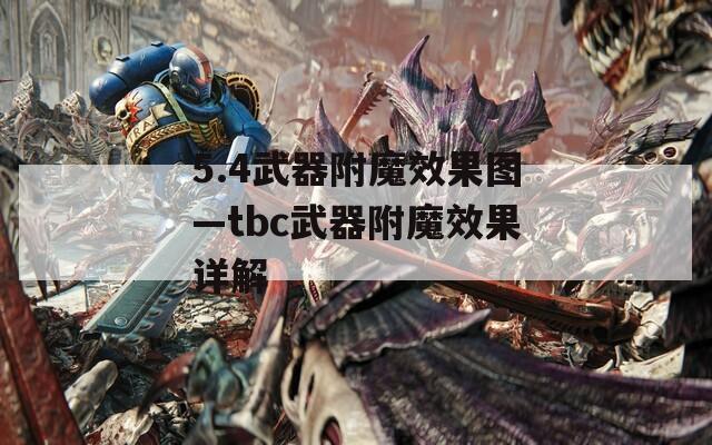 5.4武器附魔效果图—tbc武器附魔效果详解