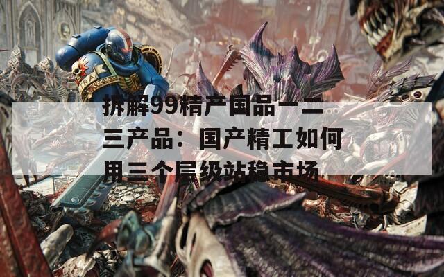 拆解99精产国品一二三产品：国产精工如何用三个层级站稳市场