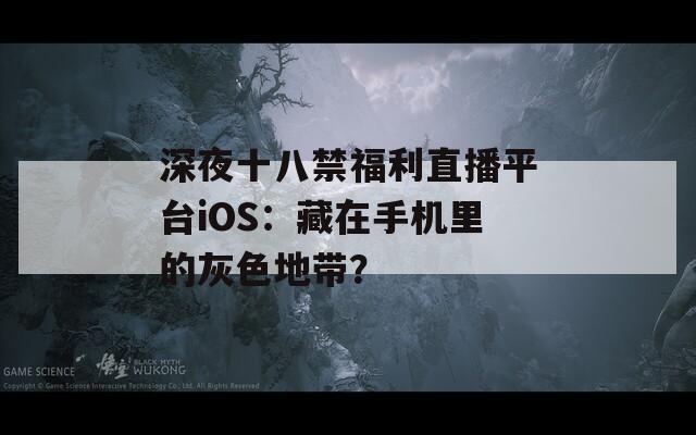 深夜十八禁福利直播平台iOS：藏在手机里的灰色地带？