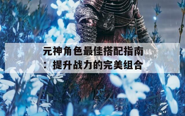 元神角色最佳搭配指南：提升战力的完美组合