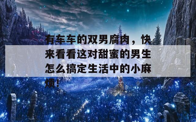 有车车的双男腐肉，快来看看这对甜蜜的男生怎么搞定生活中的小麻烦！