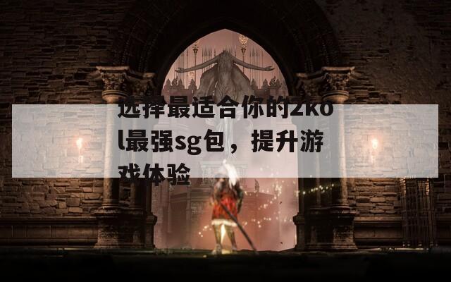 选择最适合你的2kol最强sg包，提升游戏体验