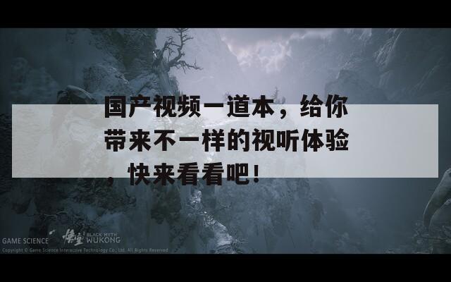 国产视频一道本，给你带来不一样的视听体验，快来看看吧！