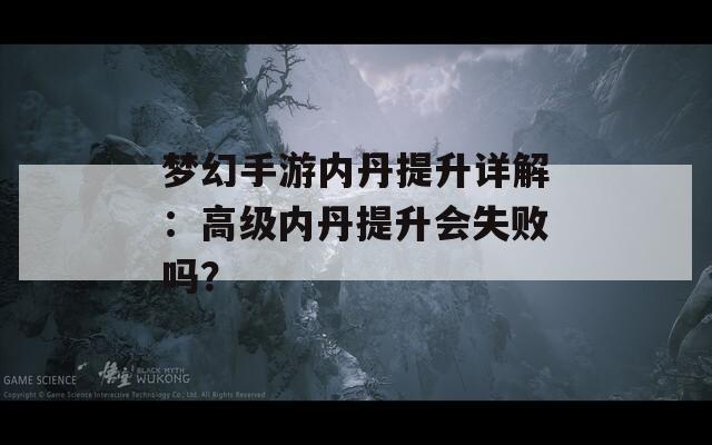 梦幻手游内丹提升详解：高级内丹提升会失败吗？