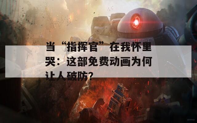 当“指挥官”在我怀里哭：这部免费动画为何让人破防？