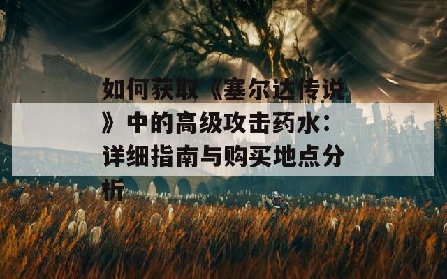 如何获取《塞尔达传说》中的高级攻击药水：详细指南与购买地点分析