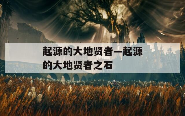 起源的大地贤者—起源的大地贤者之石