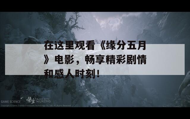 在这里观看《缘分五月》电影，畅享精彩剧情和感人时刻！