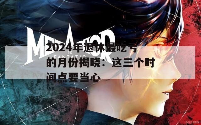 2024年退休最吃亏的月份揭晓：这三个时间点要当心